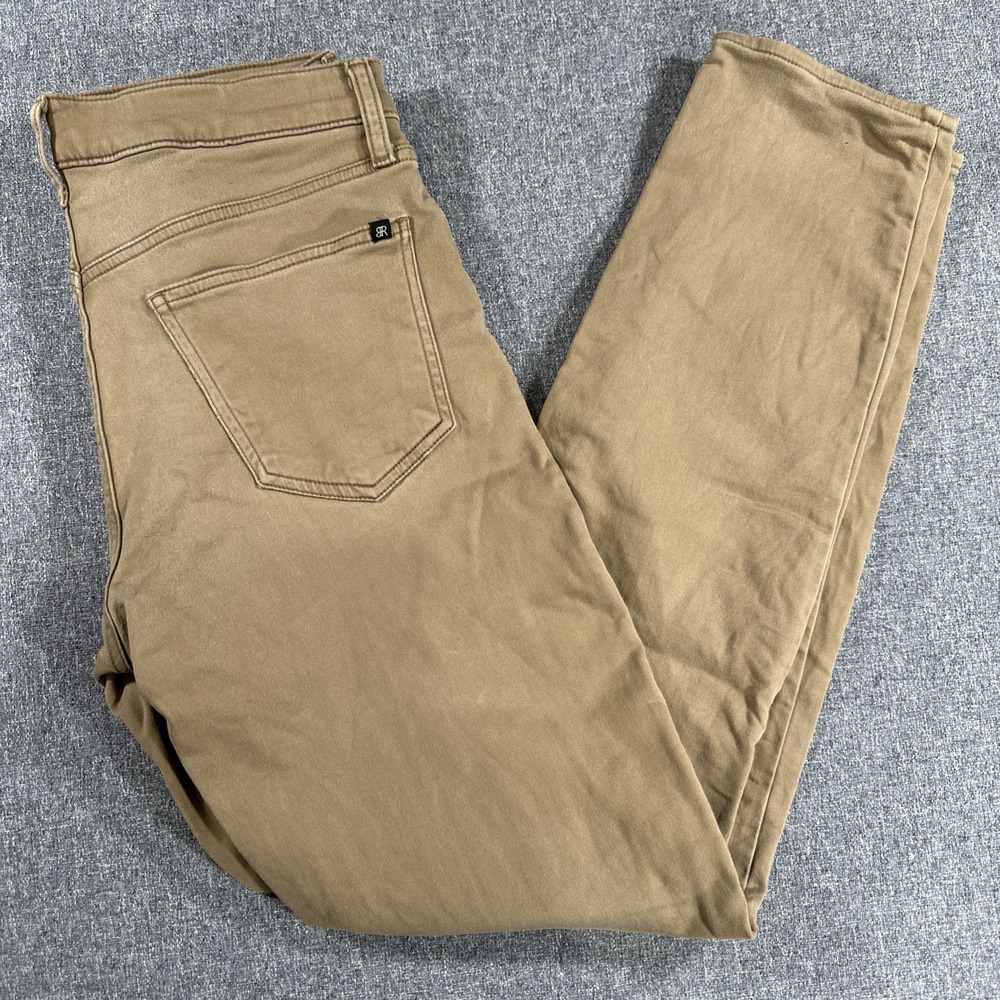 Banana Republic Mens 30x32 Tan Slim Straight Stretch Jeans Khaki Pants